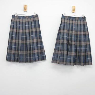 【中古】栃木県 真岡西中学校 女子制服 2点（スカート・スカート）sf029311