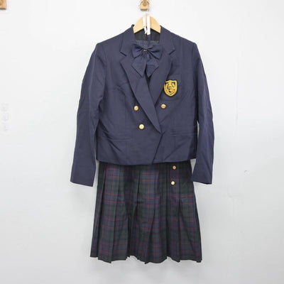 【中古】東京都 明泉学園 鶴川高等学校 女子制服 4点（ブレザー・ベスト・スカート）sf029312