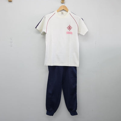 【中古】愛媛県 今治南高等学校 女子制服 3点（体操服 上・体操服 下・ジャージ 下）sf029313