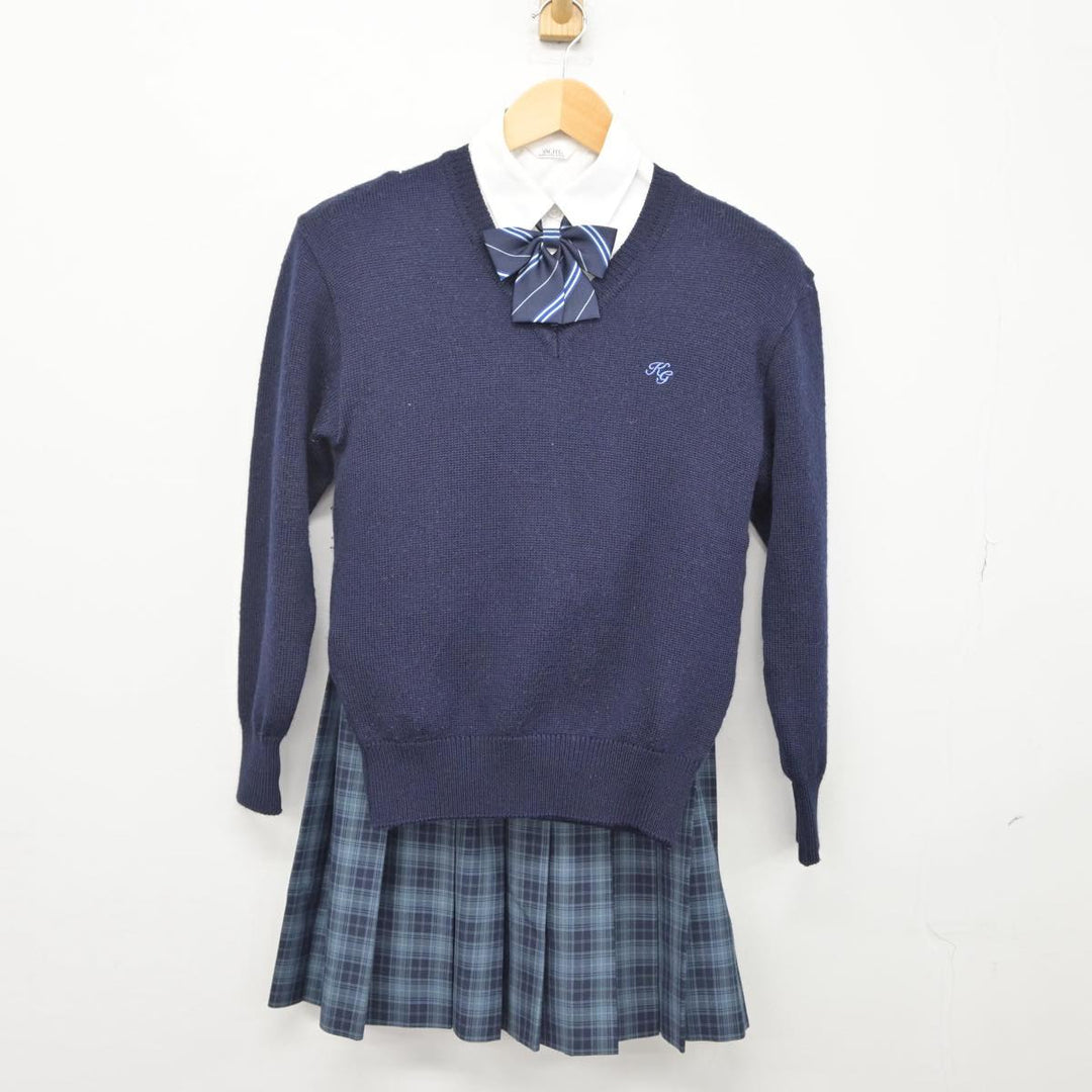 【中古】千葉県 敬愛学園高等学校 女子制服 5点（ブレザー・ニット・シャツ・スカート）sf029318 | 中古制服通販パレイド