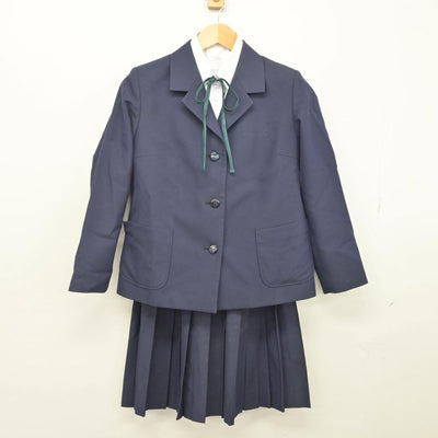 【中古】新潟県 胎内市立中条中学校 女子制服 4点（ブレザー・シャツ・スカート）sf029325