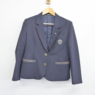 【中古】埼玉県 桶川高等学校 女子制服 2点（ブレザー・ニット）sf029339