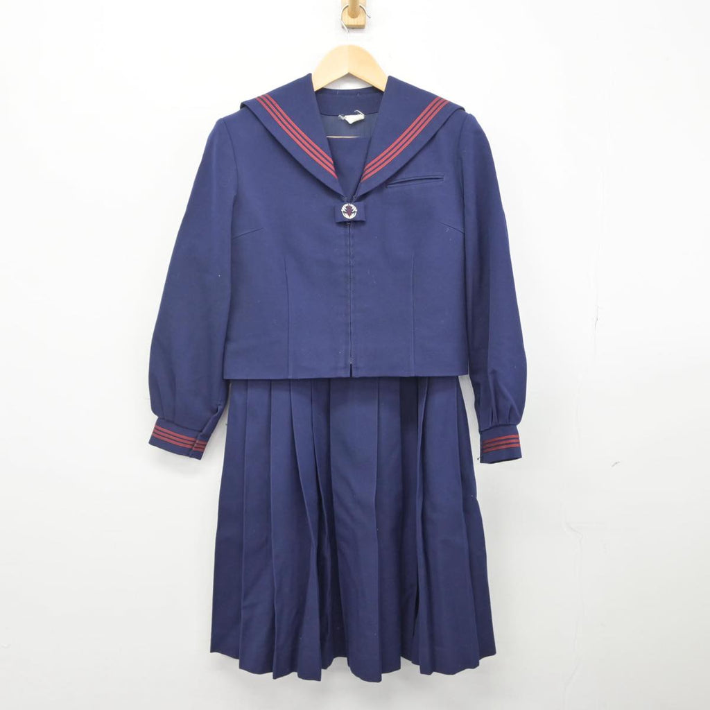 中古】埼玉県 上尾市立大谷中学校 女子制服 2点（セーラー服