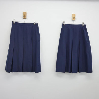 【中古】千葉県 貝塚中学校 女子制服 2点（スカート）sf029349