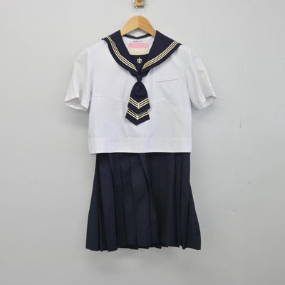 【中古】神奈川県 湘南白百合学園高等学校 女子制服 4点（セーラー服・スカート）sf029360