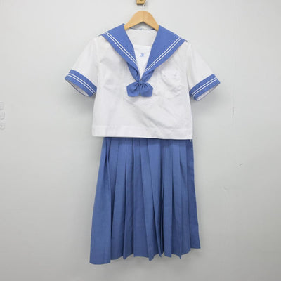 【中古】熊本県 二岡中学校 女子制服 3点（セーラー服・スカート）sf029377