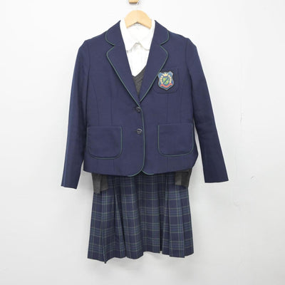 【中古】東京都 國學院高等学校 女子制服 4点（ブレザー・シャツ・ニット・スカート）sf029382