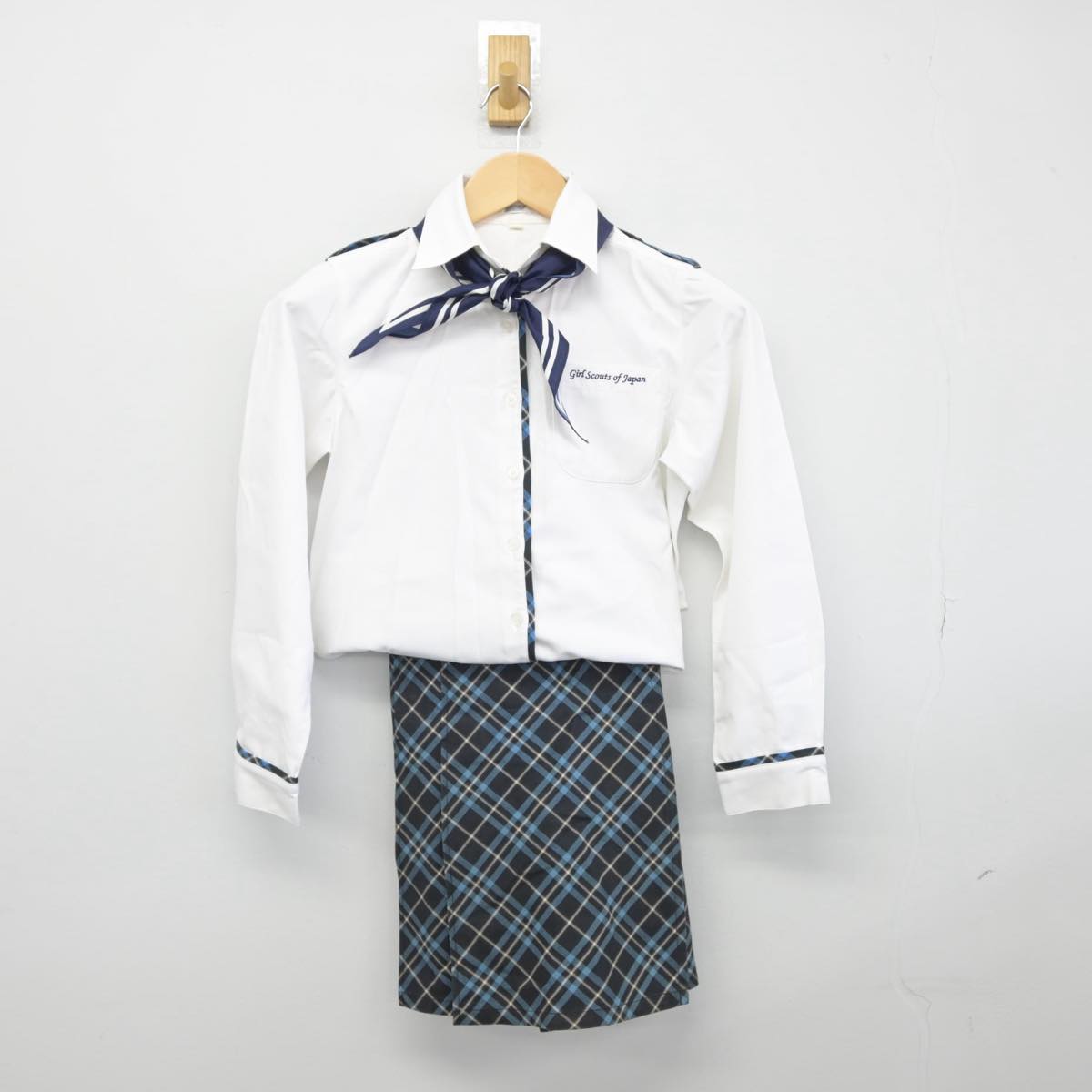 【中古】東京都 ガールスカウト 女子制服 4点（シャツ・スカート）sf029405