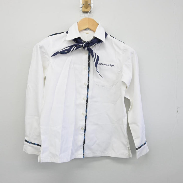 中古】東京都 ガールスカウト 女子制服 4点（シャツ・スカート