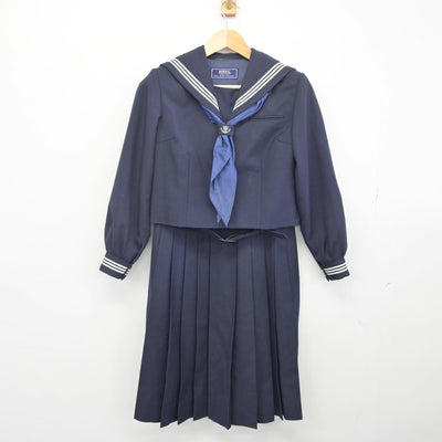 【中古】東京都 深川第六中学校 女子制服 3点（セーラー服・ジャンパースカート）sf029418
