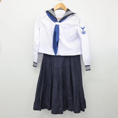 【中古】東京都 共立女子中学高等学校 女子制服 5点（セーラー服・セーラー服・スカート）sf029444