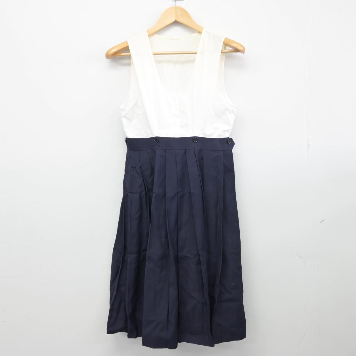 【中古】東京都 共立女子中学高等学校 女子制服 5点（セーラー服・セーラー服・スカート）sf029444