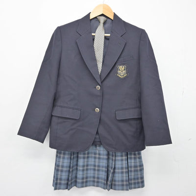 【中古】北海道 大曲中学校 女子制服 4点（ブレザー・ニットベスト・スカート）sf029458