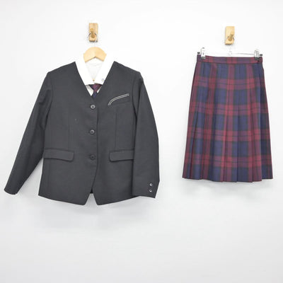 【中古】岩手県 岩手女子高等学校 女子制服 4点（ブレザー・シャツ・スカート）sf029461