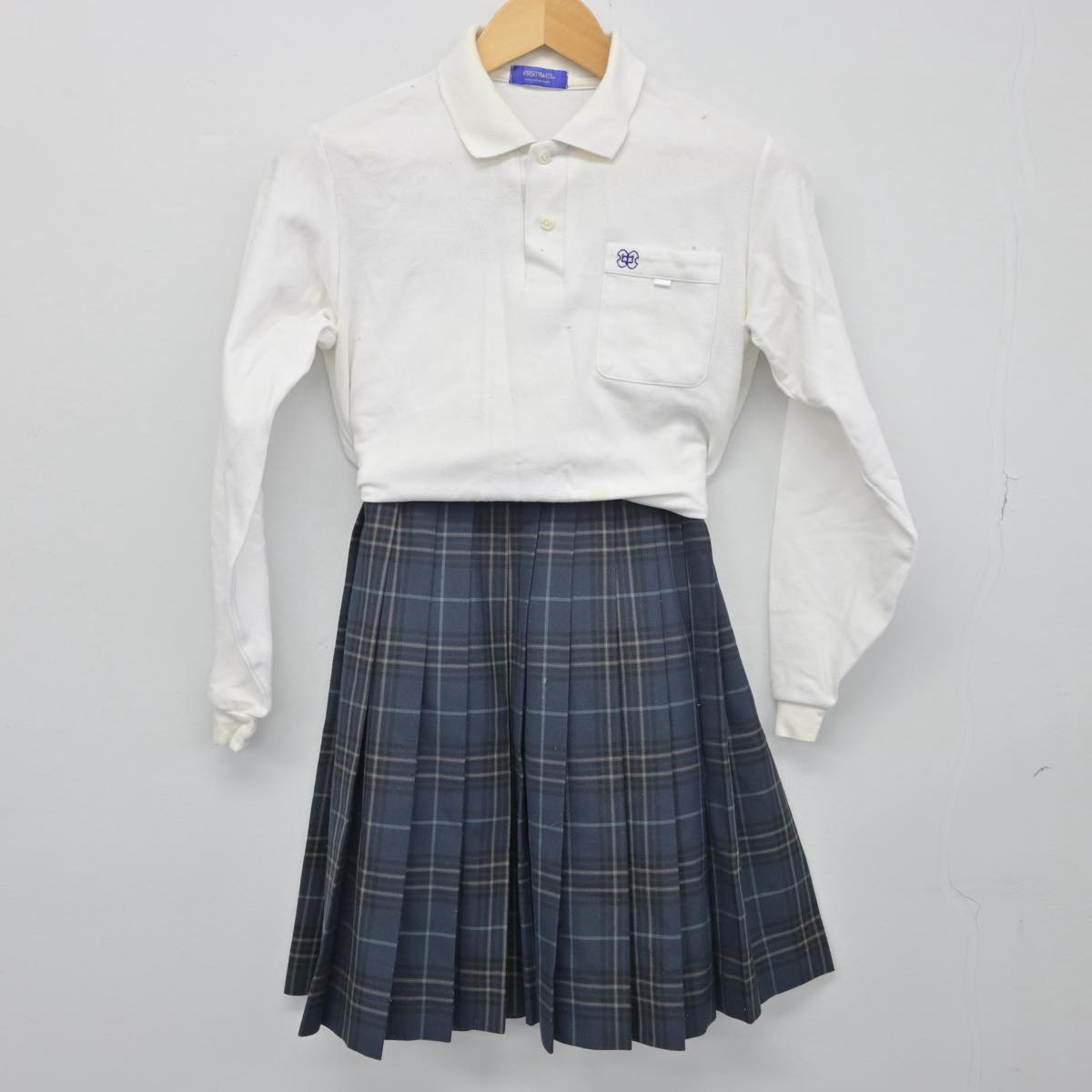 【中古】島根県 大東中学校 女子制服 2点（シャツ・スカート）sf029467