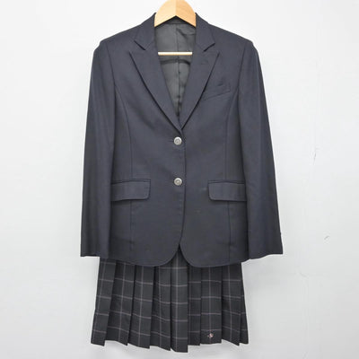 【中古】神奈川県 日本大学藤沢高等学校 女子制服 5点（ブレザー・ニット・スカート）sf029468