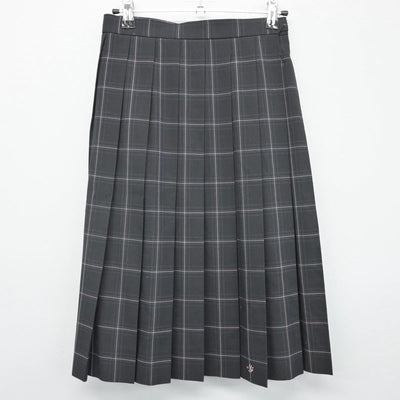 【中古】神奈川県 日本大学藤沢高等学校 女子制服 2点（ニットベスト・スカート）sf029469