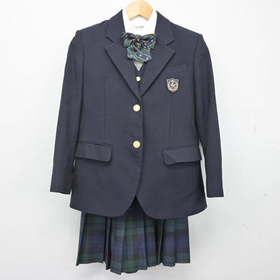 【中古】愛知県 愛知みずほ大学瑞穂高等学校 女子制服 6点（ブレザー・シャツ・ベスト・スカート）sf029471