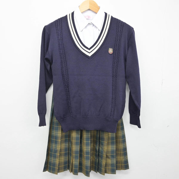 大津高校 上下セット 中古】神奈川県 横須賀大津高等学校 女子制服 3点（ブレザー