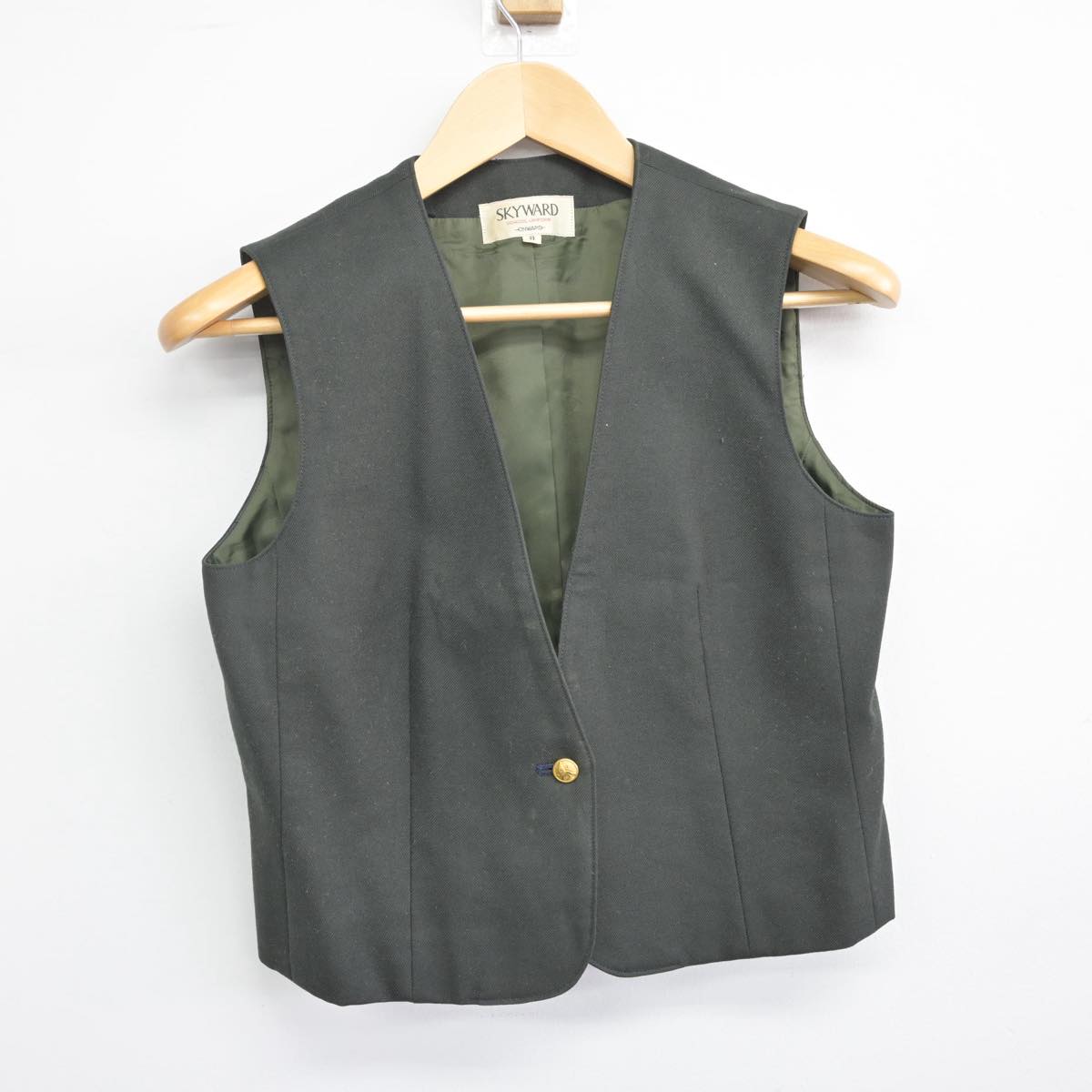 【中古】宮城県 仙台育英学園高等学校 女子制服 2点（ベスト・スカート）sf029489