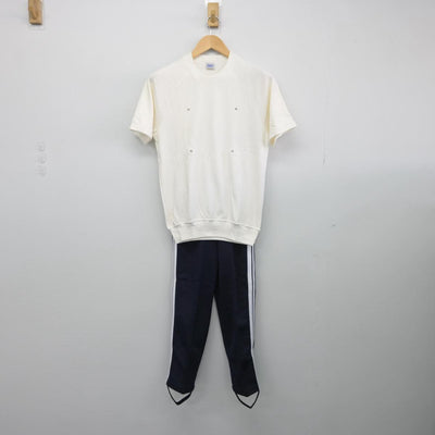 【中古】京都府 藤森中学校 女子制服 2点（体操服 上・ジャージ 下）sf029500