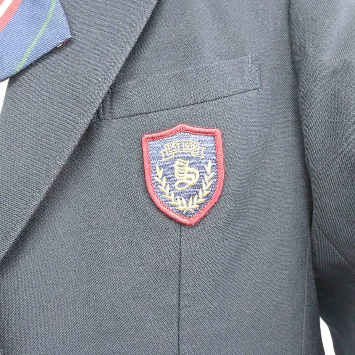 【中古】東京都 桜町高等学校 女子制服 4点（ブレザー・シャツ・スカート）sf029501