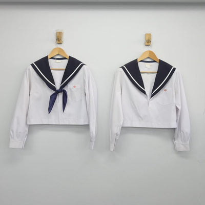 【中古】愛知県 津島北高等学校 女子制服 3点（セーラー服）sf029517