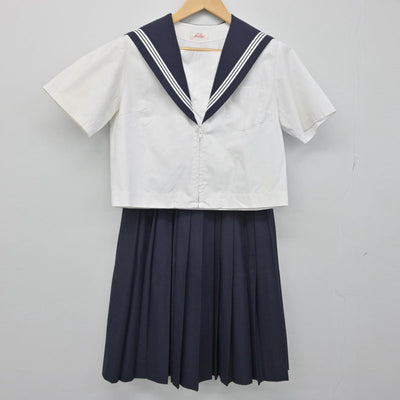 【中古】愛知県 弥富北中学校 女子制服 3点（セーラー服・スカート）sf029520