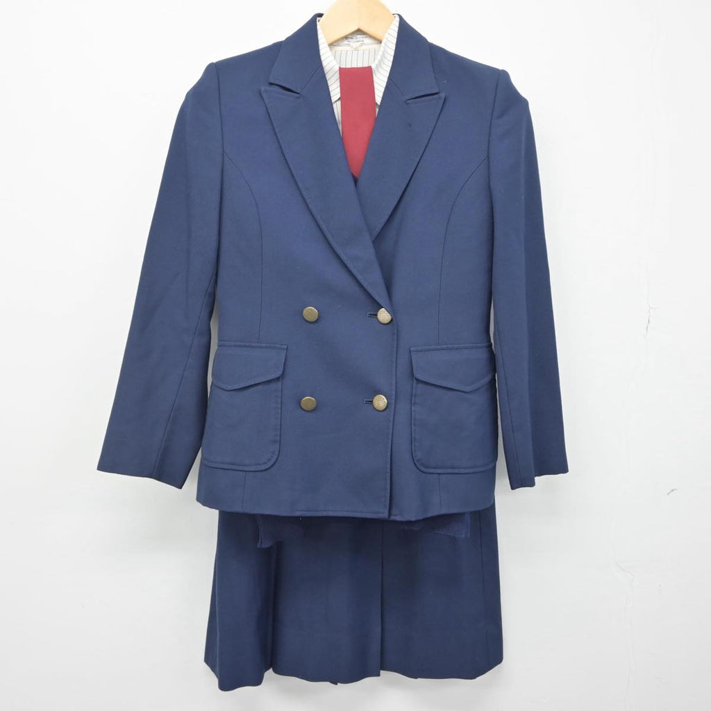 【中古】熊本県 熊本学園大学付属高等学校 女子制服 5点（ブレザー・ニット・シャツ・スカート）sf029521 | 中古制服通販パレイド