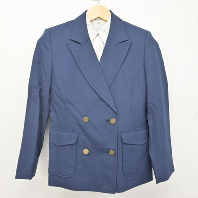 【中古】熊本県 熊本学園大学付属高等学校 女子制服 3点（ブレザー・ニット・シャツ）sf029522