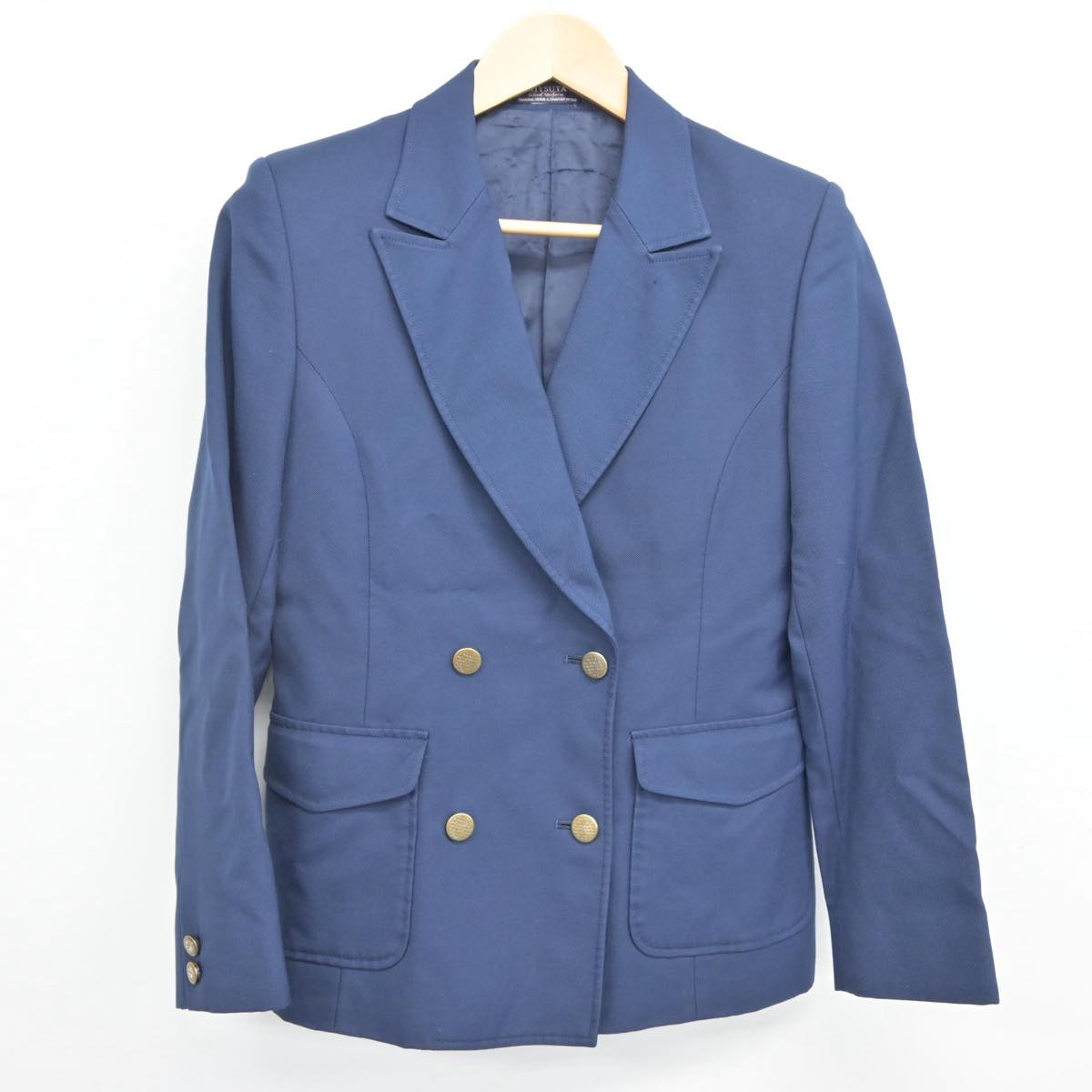 【中古】熊本県 熊本学園大学付属高等学校 女子制服 2点（ブレザー・ニット）sf029523