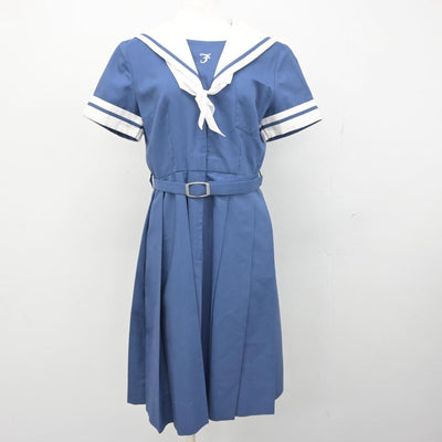 【中古】熊本県 熊本学園大学付属高等学校 女子制服 3点（ニット・ワンピース）sf029526