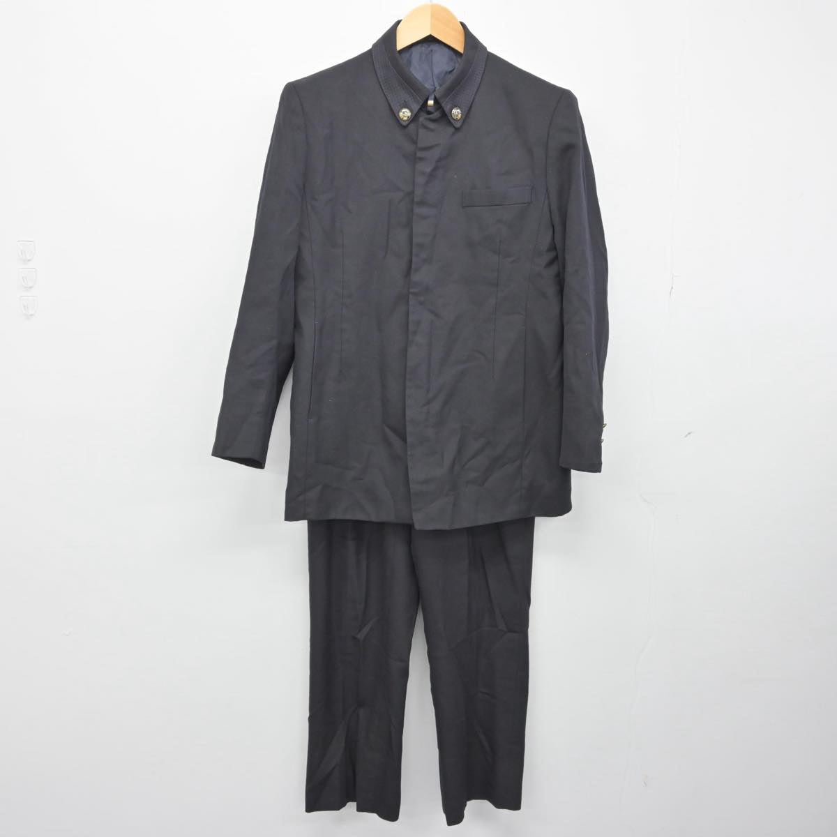 【中古】大阪府 千里青雲高等学校 男子制服 3点（その他アイテム・ニット・ズボン）sf029539