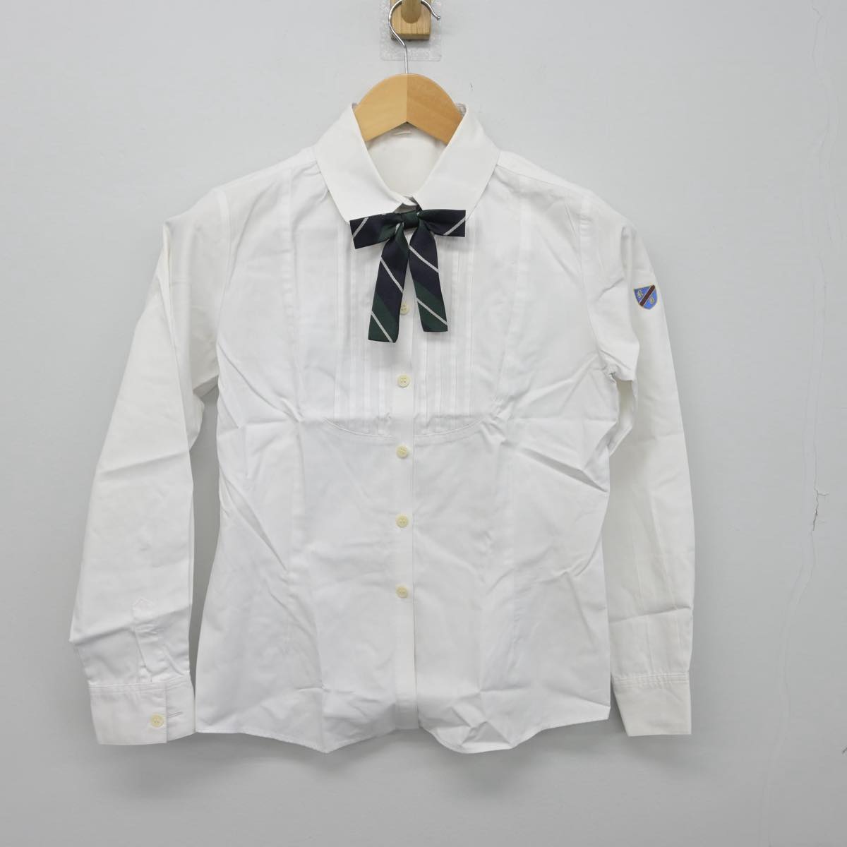 【中古】東京都 國學院高等学校 女子制服 5点（ブレザー・ニット・シャツ・スカート）sf029548