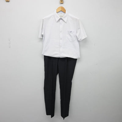 【中古】岡山県 倉敷高等学校 男子制服 2点（シャツ・ズボン）sf029570