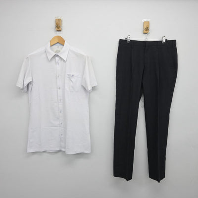 【中古】岡山県 倉敷高等学校 男子制服 2点（シャツ・ズボン）sf029570