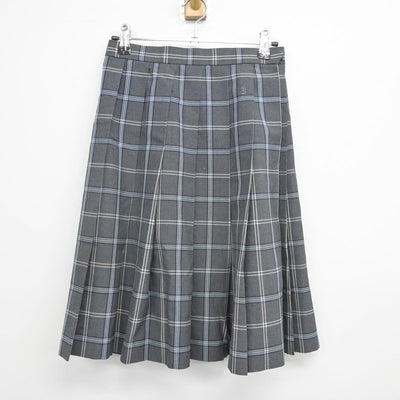 【中古】埼玉県 岩槻高等学校 女子制服 3点（ニットベスト・シャツ・スカート）sf029577