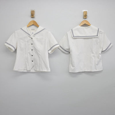 【中古】埼玉県 大宮開成中学校 女子制服 2点（セーラー服）sf029600