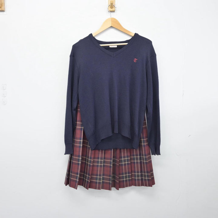 【中古】大阪府 豊島高等学校 女子制服 3点（ブレザー・ニット・スカート）sf029602 | 中古制服通販パレイド