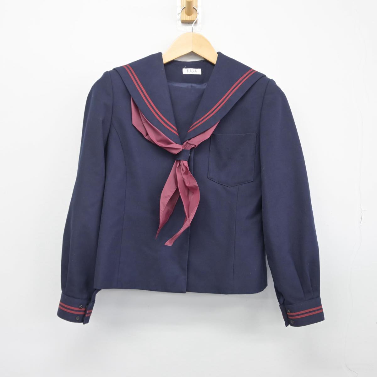 【中古】福島県 郡山市立第一中学校 女子制服 3点（セーラー服・スカート）sf029619