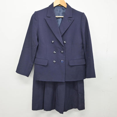 【中古】群馬県 高崎東高等学校 女子制服 3点（ブレザー・ニット・スカート）sf029630