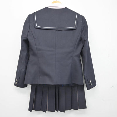 【中古】愛知県 栄徳高等学校 女子制服 5点（セーラー服・シャツ・スカート）sf029645