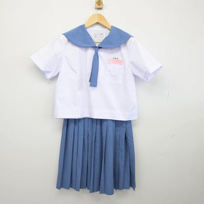 【中古】沖縄県 松島中学校 女子制服 3点（セーラー服・スカート）sf029664