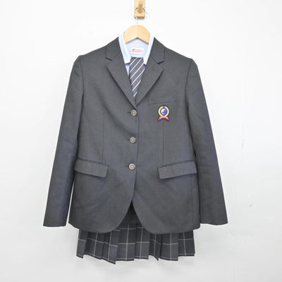 【中古】神奈川県 座間総合高等学校 女子制服 6点（ブレザー・シャツ・スカート）sf029676