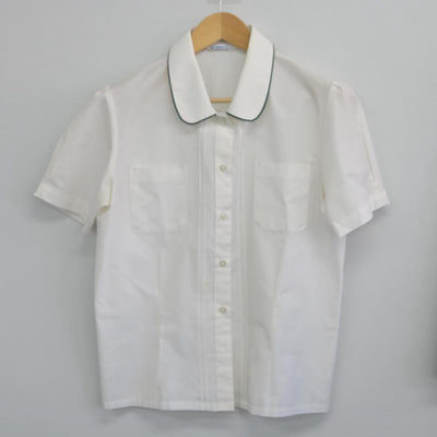 【中古】三重県 暁中学校高等学校 女子制服 2点（シャツ・スカート）sf029698