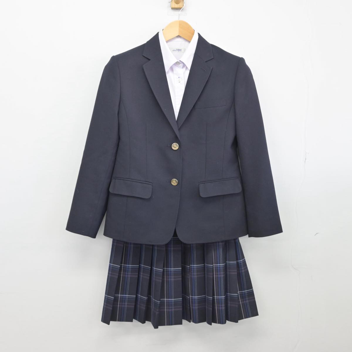 【中古】神奈川県 横浜創学館高等学校 女子制服 4点（ブレザー・シャツ・スカート）sf029716