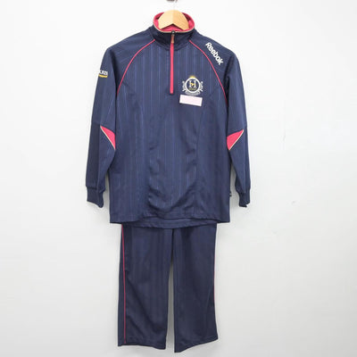 【中古】福岡県 博多学園 博多高等学校 女子制服 2点（ジャージ 上・ジャージ 下）sf029734