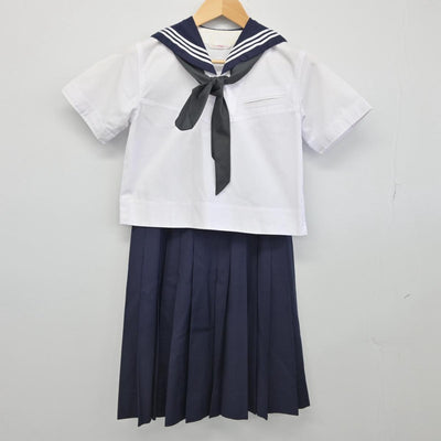 【中古】東京都 大妻中学高等学校 女子制服 3点（セーラー服・スカート）sf029754