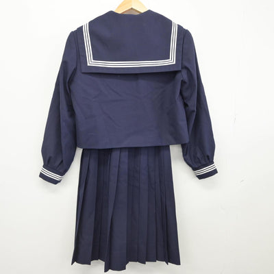 【中古】兵庫県 灘中学校 女子制服 3点（セーラー服・スカート）sf029764