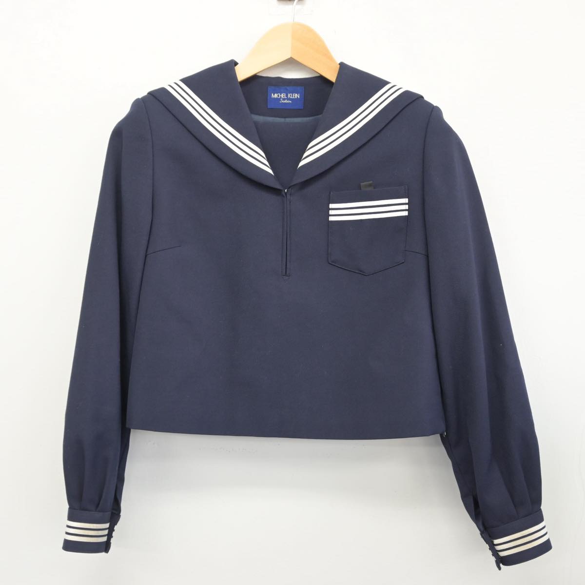 【中古】兵庫県 龍野東中学校 女子制服 2点（セーラー服・スカート）sf029768